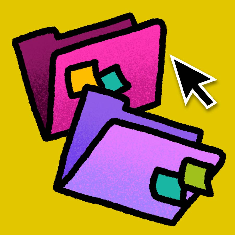 Cute Cartoonish Desktop Folder Icons