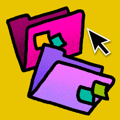 Cute Cartoonish Desktop Folder Icons