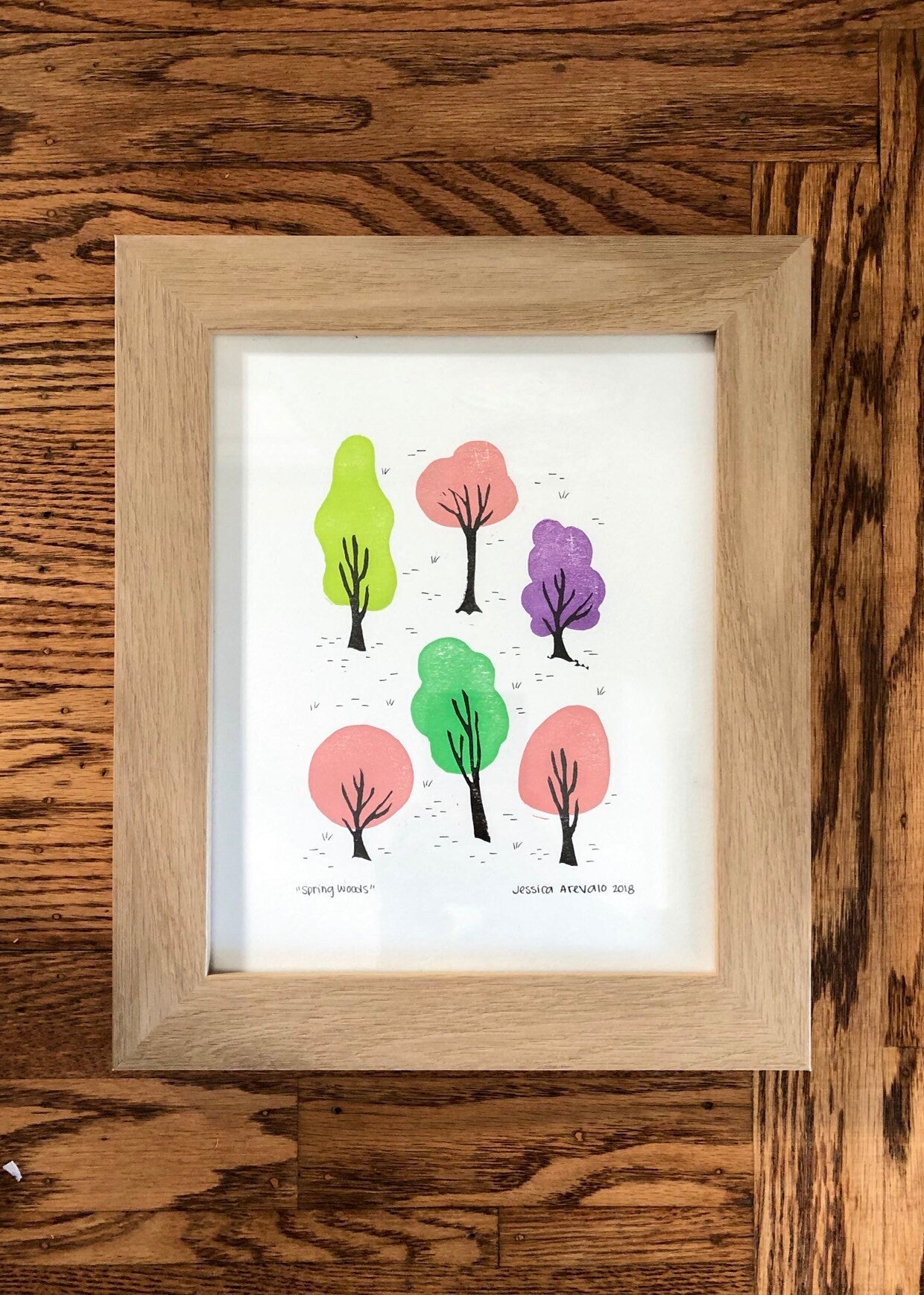 Four Seasons Linocut Prints