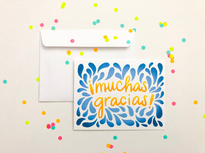 Muchas Gracias greeting card