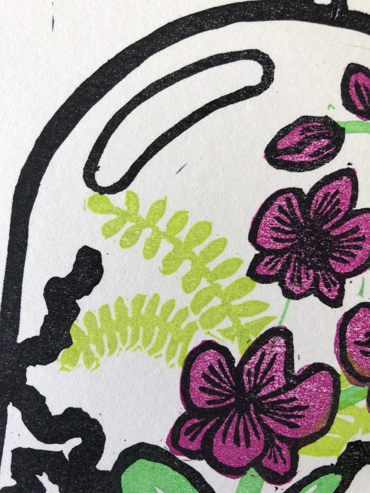 Orchid and Fern print