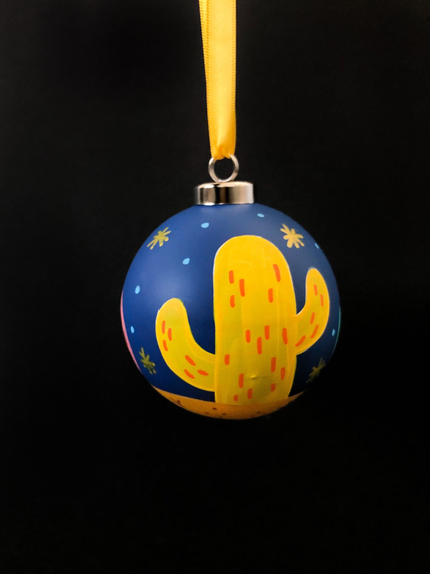 Hand painted ceramic ornaments