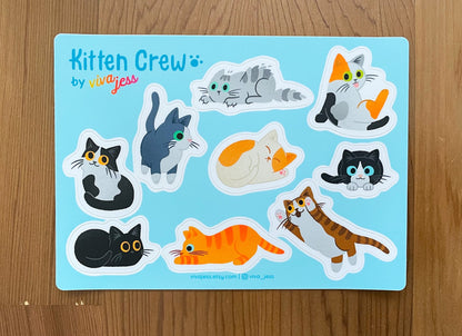 Kitten Crews Sticker Sheet