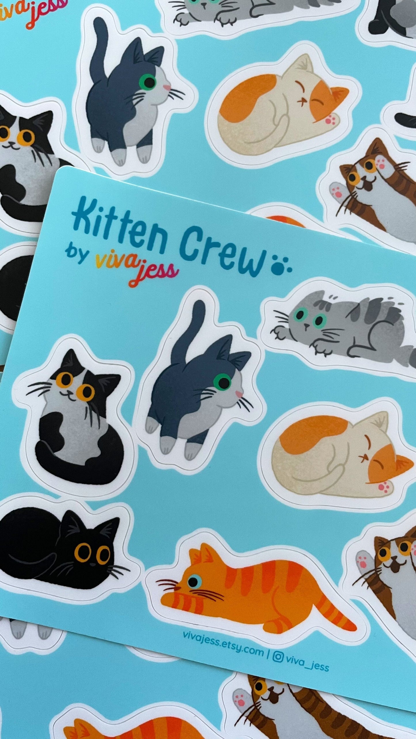 Kitten Crews Sticker Sheet