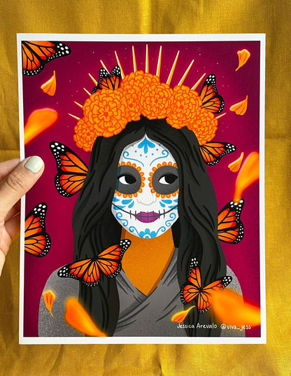 Day of the Dead 8 x 10 inches print