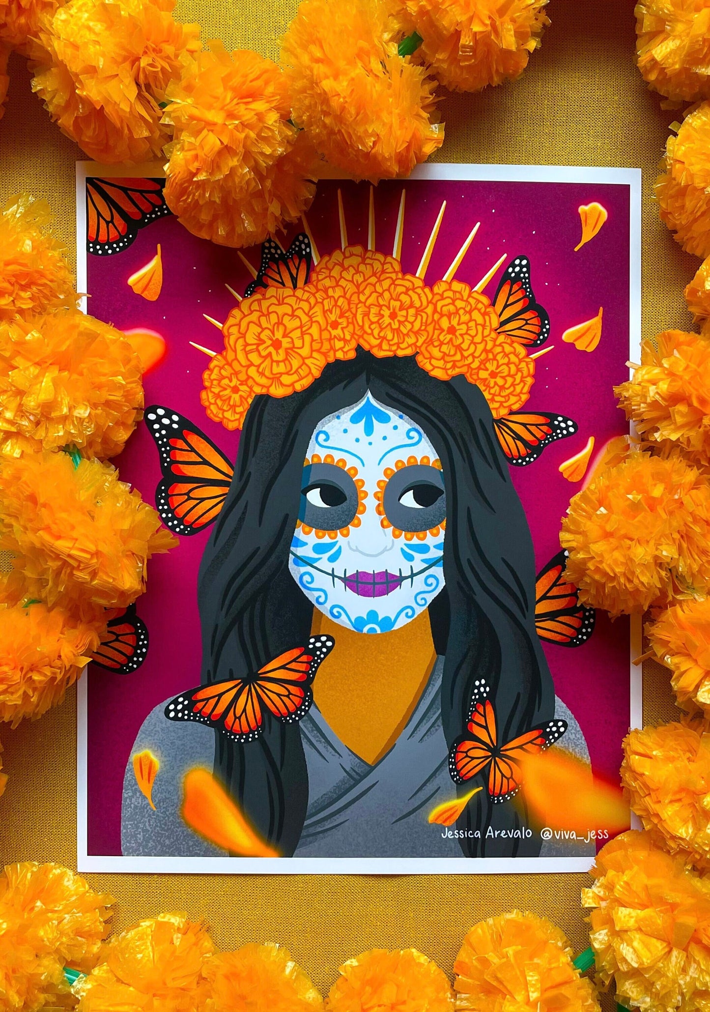 Day of the Dead 8 x 10 inches print