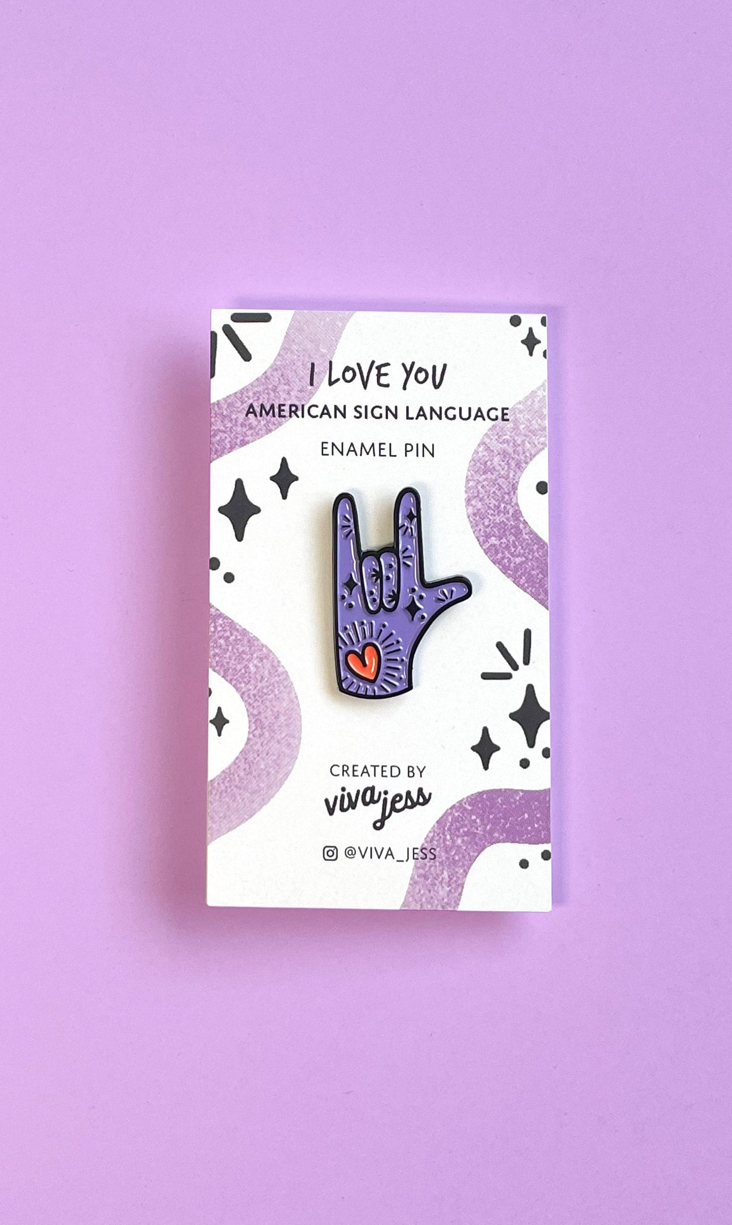 American Sign Language "I love you" Soft Enamel Pin